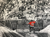 "The Dream Begins Here" PERSONALIZED Hockey Artwork