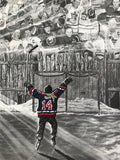 "The Dream Begins Here" PERSONALIZED Hockey Artwork