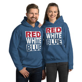 RED WHITE and BLUE Unisex Hoodie