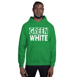 GREEN and WHITE Unisex Hoodie