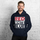 RED WHITE and BLUE Unisex Hoodie