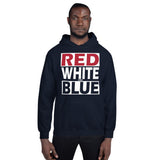 RED WHITE and BLUE Unisex Hoodie