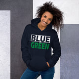 BLUE and GREEN Unisex Hoodie