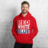 RED WHITE and BLUE Unisex Hoodie