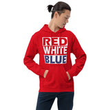 RED WHITE and BLUE Unisex Hoodie