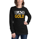 BLACK and GOLD Unisex Long Sleeve Tee