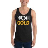 BLACK and GOLD Unisex Tank Top