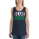BLUE and GREEN Unisex Tank Top