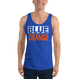BLUE and ORANGE Unisex Tank Top