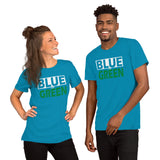 BLUE and GREEN Short-Sleeve Unisex T-Shirt