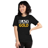 BLACK and GOLD Short-Sleeve Unisex T-Shirt
