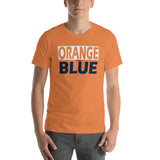 ORANGE and BLUE Short-Sleeve Unisex T-Shirt