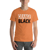 ORANGE and BLACK Short-Sleeve Unisex T-Shirt