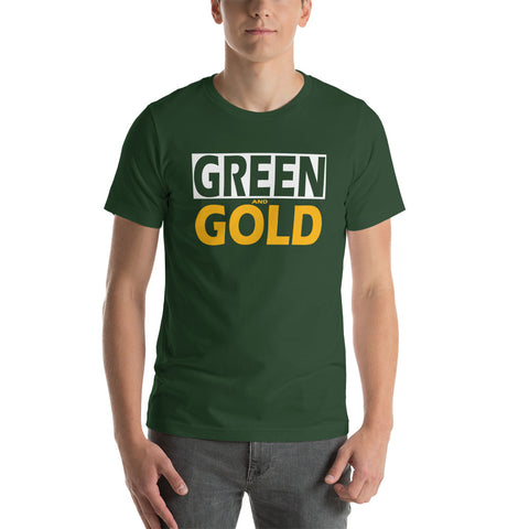 GREEN and GOLD Short-Sleeve Unisex T-Shirt