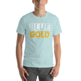 BLUE and GOLD Short-Sleeve Unisex T-Shirt