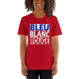 BLEU BLANC ROUGE Short-Sleeve Unisex T-Shirt
