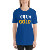 BLUE and GOLD Short-Sleeve Unisex T-Shirt