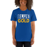 BLUE and GOLD Short-Sleeve Unisex T-Shirt