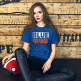 BLUE and ORANGE Short-Sleeve Unisex T-Shirt