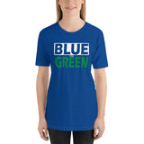 BLUE and GREEN Short-Sleeve Unisex T-Shirt