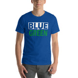 BLUE and GREEN Short-Sleeve Unisex T-Shirt