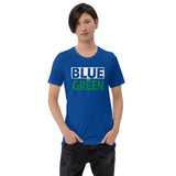 BLUE and GREEN Short-Sleeve Unisex T-Shirt