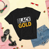BLACK and GOLD Women's short sleeve t-shirt