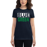 BLUE and GREEN Women's short sleeve t-shirt