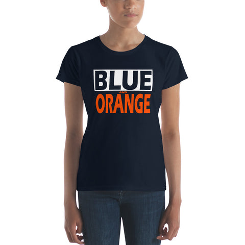 BLUE and ORANGE Women's short sleeve t-shirt