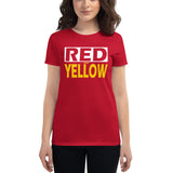 RED and YELLOW Women's short sleeve t-shirt