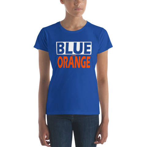 BLUE and ORANGE Women's short sleeve t-shirt