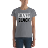 SILVER and BLACK Women's short sleeve t-shirt